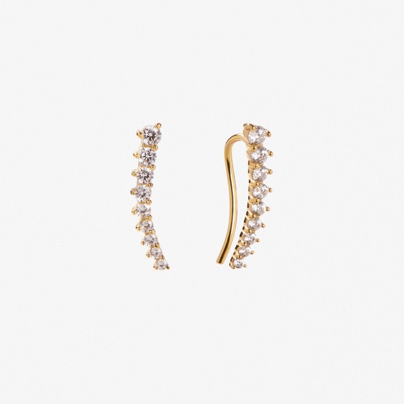 ana luisa Jewelry - Ana Luisa ear climber earrings Mali 14k gold plated